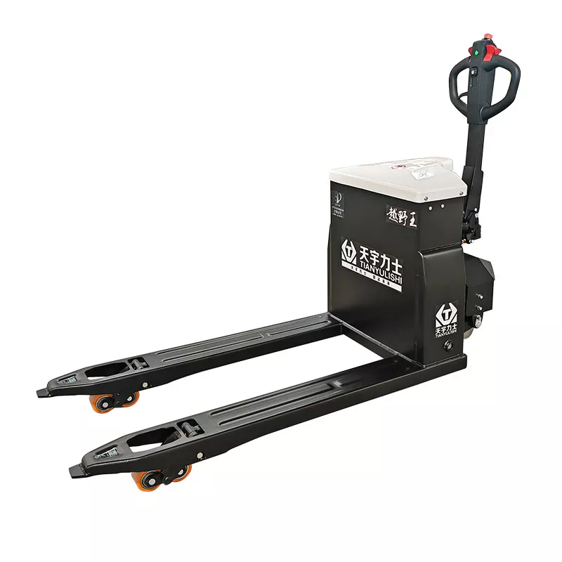 How does the electric pallet truck in cold storage help with the efficient handling of fresh goods?